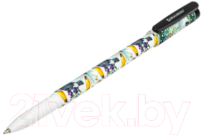 Ручка шариковая Brauberg Soft Touch Grip Toucan / 143720 (синий)
