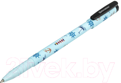 Ручка шариковая Brauberg Soft Touch Grip Navy / 143725 (синий)
