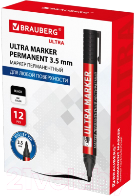 Изображение товара Маркер перманентный Brauberg Ultra Marker / 152204 (черный)