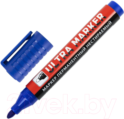 Маркер перманентный Brauberg Ultra Marker / 152206 (синий)