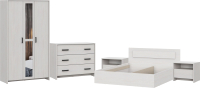 Комплект мебели для спальни SV-мебель МСП 1 160х200 (ясень/анкор светлый) - 