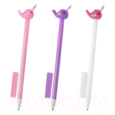 Изображение товара Ручка шариковая Юнландия Кит-Единорог / 143783 (в ассортименте)