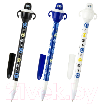 Изображение товара Ручка шариковая Юнландия Робот / 143790 (в ассортименте)