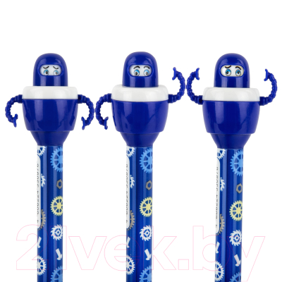 Изображение товара Ручка шариковая Юнландия Робот / 143790 (в ассортименте)