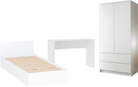 Комплект мебели для спальни ДСВ Мори №1 (белый) - 