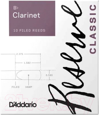 Набор тростей для кларнета RICO DCT02405 (2шт)