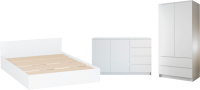 Комплект мебели для спальни ДСВ Мори №2 (белый) - 