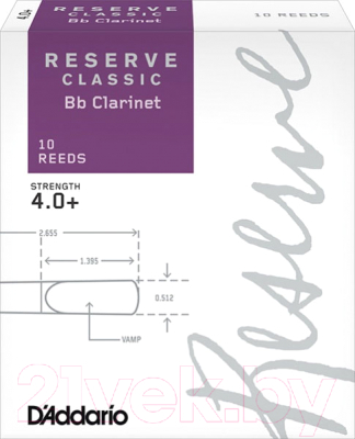 Набор тростей для кларнета RICO DCT10405