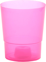 Кашпо Prosperplast Coubi DSTO125-CR95G (прозрачно-розовый) - 