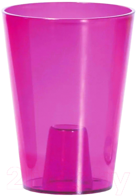 Кашпо Prosperplast Coubi DUS130P-CPR9 (прозрачно-розовый)