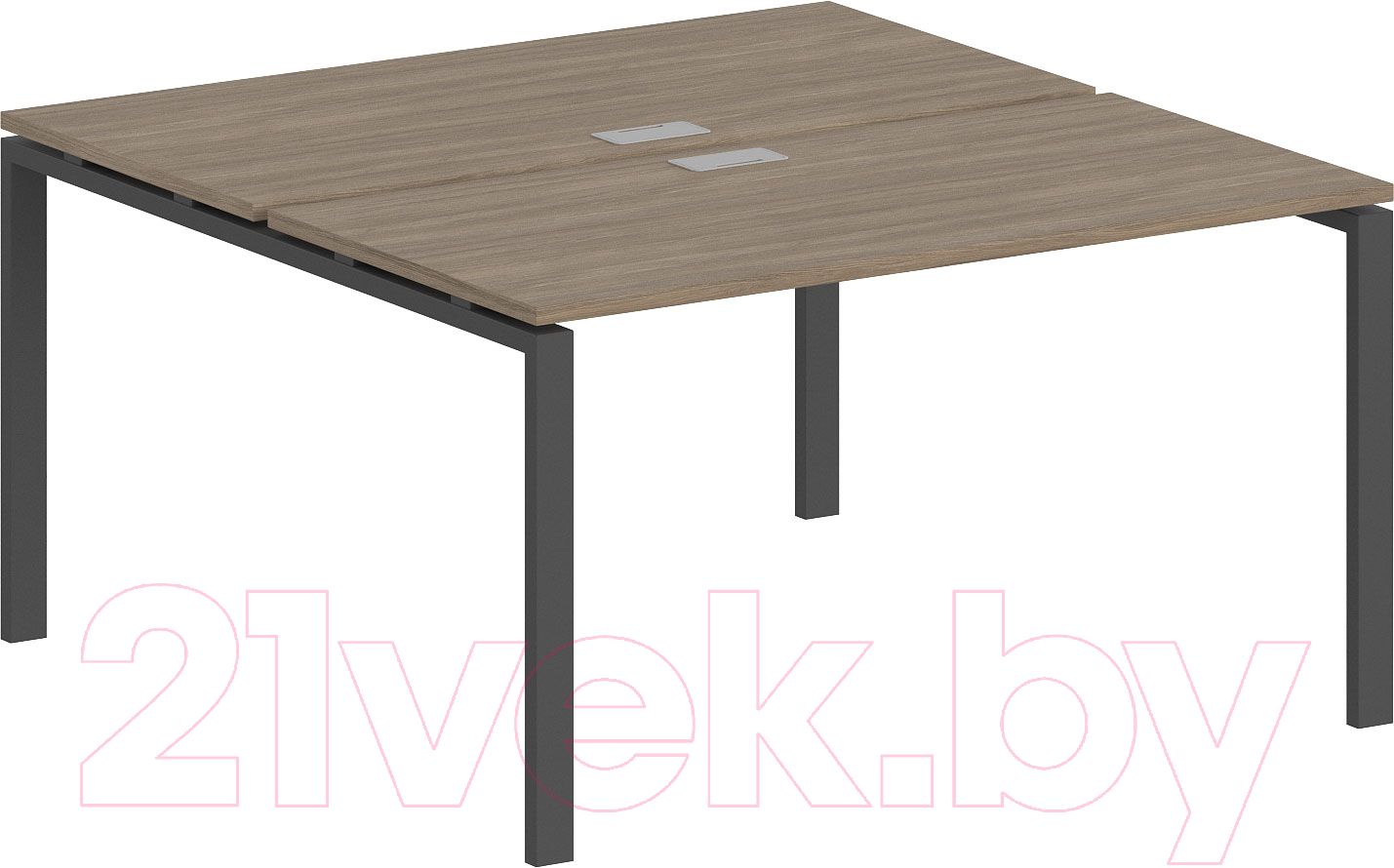 Комплект письменных столов Norden 120x143.8x75 / SG.244.OD.63.AN (антрацит/дуб темный)
