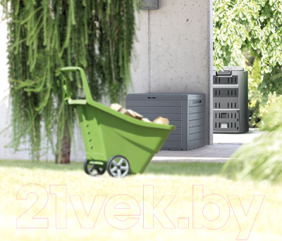 Изображение товара Сундук уличный Prosperplast Woodebox MBWL190-S433 (антрацит)