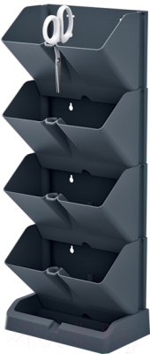 Изображение товара Набор кашпо Prosperplast Mini cascade IO1W200-S433 (антрацит)