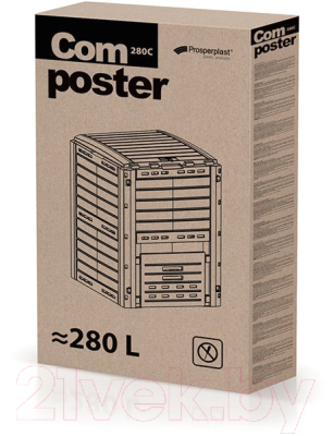 Компостер Prosperplast Compogreen wood IKST280-S433 (антрацит)