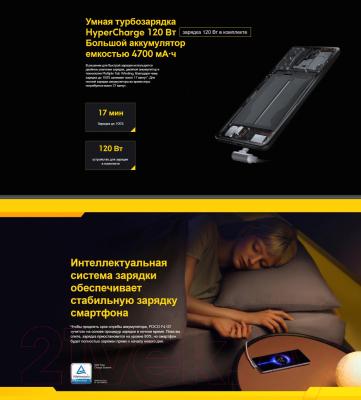 Смартфон POCO F4 GT 12GB/256GB (черный ниндзя)