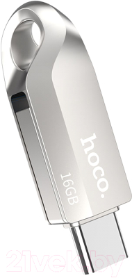 Usb flash накопитель Hoco UD8 16Gb (серебристый)