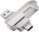 Usb flash накопитель Hoco UD10 USB3.0 32Gb (серебристый) - 