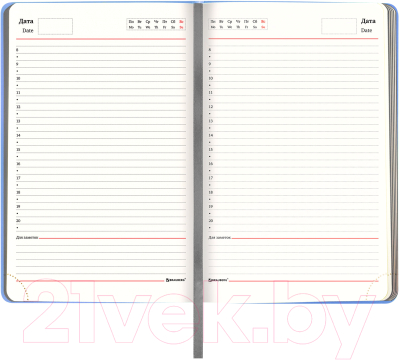 Ежедневник Brauberg Metropolis Mix / 113296 (голубой)