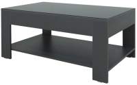 Журнальный столик Мебелик BeautyStyle 26 (графит темный U961/стекло черное) - 