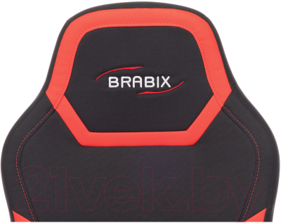 Кресло геймерское Brabix Alpha GM-018 / 532637 (черный/красный)