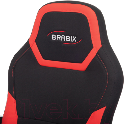 Кресло геймерское Brabix Alpha GM-018 / 532637 (черный/красный)