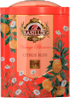 Чай листовой Basilur Винтажные цветы.Цитрусовое блаженство ж/б / 12615 (100г) - 
