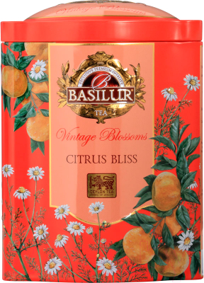 Чай листовой Basilur Винтажные цветы.Цитрусовое блаженство ж/б / 12615 (100г)