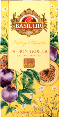 Чай листовой Basilur Винтажные цветы. Страсть тропика / 12620 (75г)