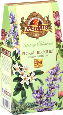 Чай листовой Basilur Винтажные цветы. Цветочный букет / 12619 (75г)