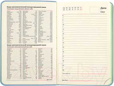 Ежедневник Brauberg Metropolis Mix / 113307 (голубой)