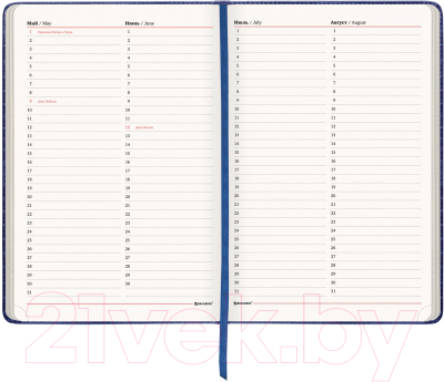 Ежедневник Brauberg Status / 113359 (темно-синий)