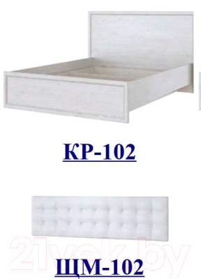 Панель для кровати SV-мебель Александрия ЩМ-102 (бежевый)