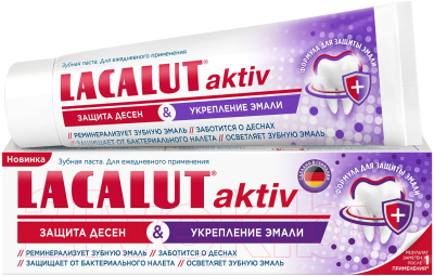 Зубная паста Lacalut Aktiv Защита десен и укрепление эмали (75мл)