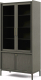 Шкаф с витриной Молодечномебель Брюгге D4 ВМФ-1684 (дуб виндзор) - 