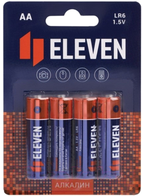 Комплект батареек Eleven AA LR6 алкалиновые ВС4 (8шт)