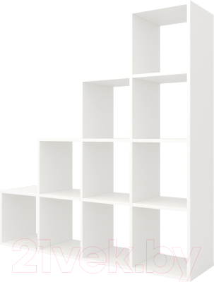 Стеллаж Мебель-Класс Куб-5 (белый)