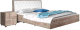 Двуспальная кровать Мебель-КМК 1600 Риксос 0644.10 (дуб юккон/Marvel White) - 