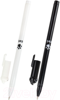 Изображение товара Ручка шариковая Юнландия Котик / 143787 (в ассортименте)