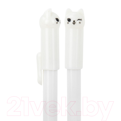 Изображение товара Ручка шариковая Юнландия Котик / 143787 (в ассортименте)