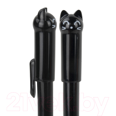 Изображение товара Ручка шариковая Юнландия Котик / 143787 (в ассортименте)