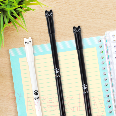 Изображение товара Ручка шариковая Юнландия Котик / 143787 (в ассортименте)