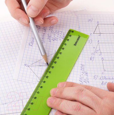 Изображение товара Линейка Brauberg Neon / 210751 (в ассортименте)