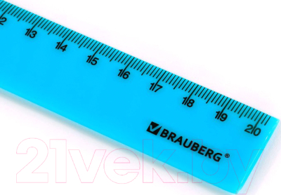 Изображение товара Линейка Brauberg Neon / 210773 (в ассортименте)