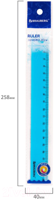 Изображение товара Линейка Brauberg Neon / 210773 (в ассортименте)