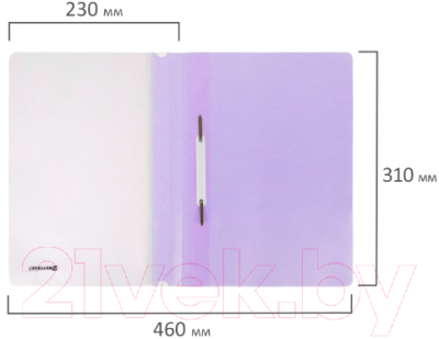 Изображение товара Папка для бумаг Brauberg Pastel / 270456 (лиловый)
