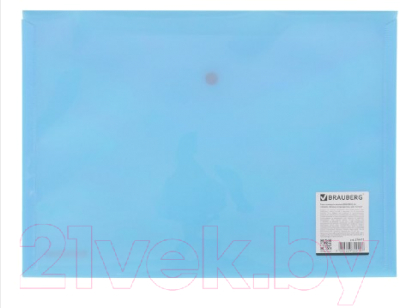 Папка-конверт Brauberg Pastel / 270474 (аквамарин)