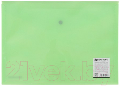 Изображение товара Папка-конверт Brauberg Pastel / 270477 (мятный)