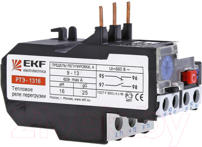 Реле тепловое EKF PROxima РТЭ-1304 0.4-0.63А / rel-1304-0.4-0.63