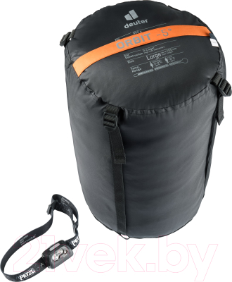 Спальный мешок Deuter 2022 Orbit -5° Reg левый / 3701722-9314 (Mandarine/Ink)