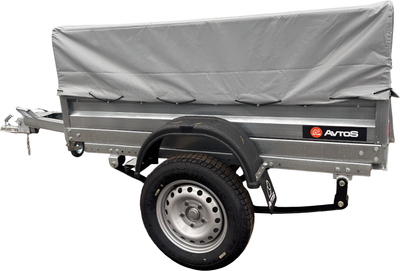 Прицеп для автомобиля Avtos A20M1B (2000x1300x300, R13, ресс. 3302(ГАЗ-1лист), тент 400мм) -